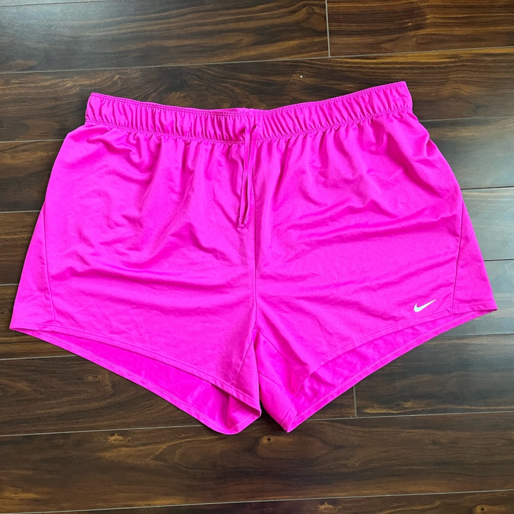 Nike Women's Pink Athletic Running Shorts, 2X